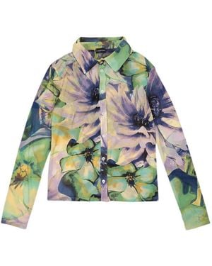 CALLIPYGIAN Chemise À Fleurs - Vert