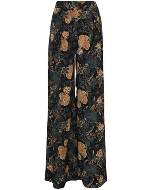 Ulla Johnson Aviva Floral-Print Pants - Black