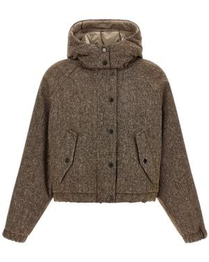Brunello Cucinelli Donegal Tweed Jacket - Brown