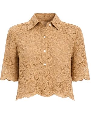 Twinset Lace Blouse - Natural