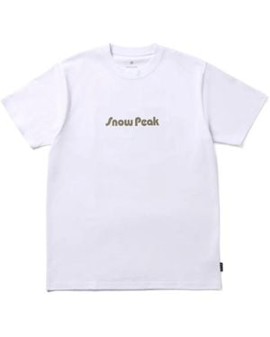 Snow Peak Unwind グラフィック Tシャツ - ホワイト