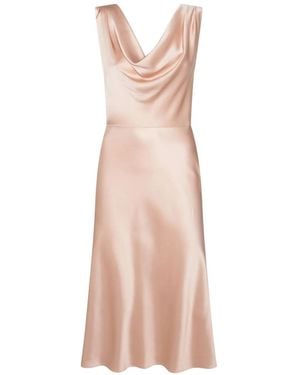 Blumarine Mini Satin Dress For - Brown