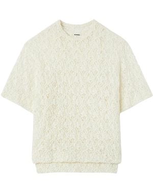 Jil Sander Camicia A Maniche Corte - Bianco