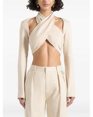 Manière De Voir Wendy Crossover-Bolero Top - Natural