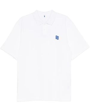 Adererror Trs Logo-Patch Polo Shirt - White