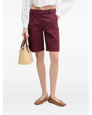 Benetton Turn-Up Cuff Shorts - Red