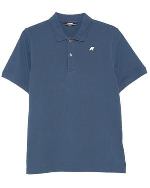 K-Way Vinnie Logo Piqué Polo Shirt - Blue