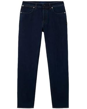Stone Island J100005 Denim-Rinsed Regular-Straight-Fit Five-Pocket Jeans - Blue