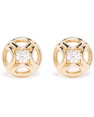 Loyal.e Paris 18Kt Gerecyclede Geelgouden Perpétuel.Le Oorbellen Met Diamant - Metallic