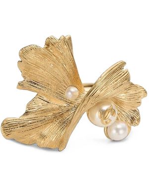 Jimmy Choo Wave Perlenring - Mettallic