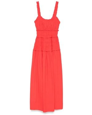 Doen Vestido midi Marianne - Rojo