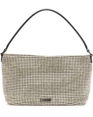 Self-Portrait Medium Chainmail Shoulder Bag - Metallic
