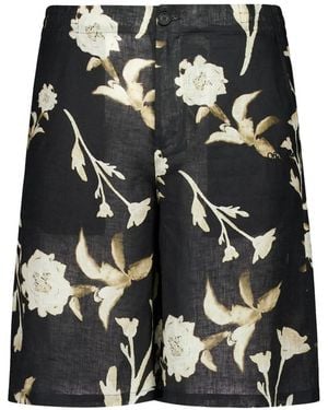 Off-White c/o Virgil Abloh Short À Fleurs - Black