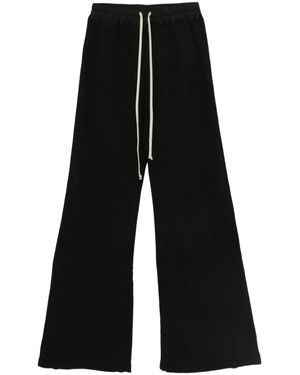 Rick Owens Pusher Drawstring-Waist Trousers - Black