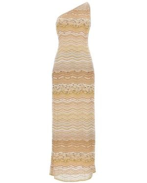 Missoni Long One-Shoulder Dress - White