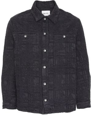 Henrik Vibskov Toadally Jacquard Shirt Jacket - Blue