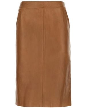 Iceberg Flared Midi Skirt - Brown