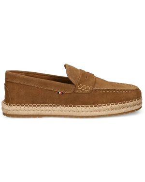 Tommy Hilfiger Espadrilles En Daim - Brown