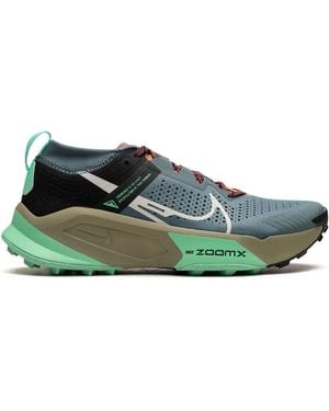 Nike Zoomx Zegama Trail "Light Slate//Glow/Bone/ Sneakers - Green