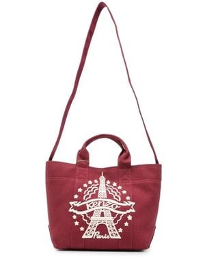 KENZO Eiffel Tower Embroidered Tote Bag