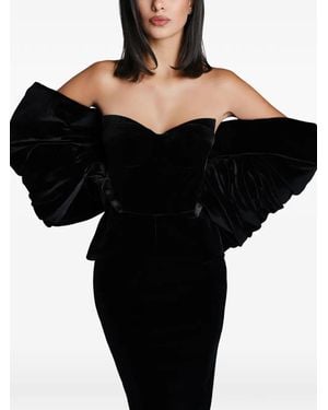 IMROSKA Off-Shoulder Dress - Black