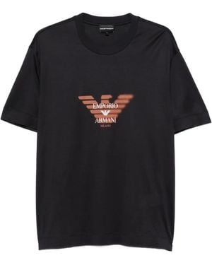 Emporio Armani Logo T-Shirt - Black