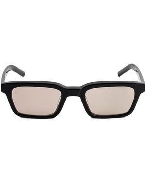 Kaleos Eyehunters Delgado Rectangle-Frame Sunglasses - Black