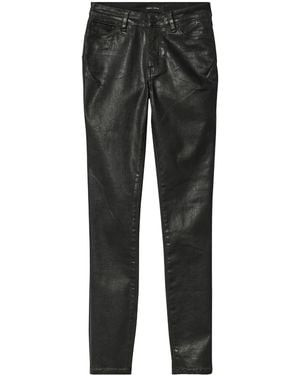 Purple Brand Mid-Rise Tapered Jeans - Grey