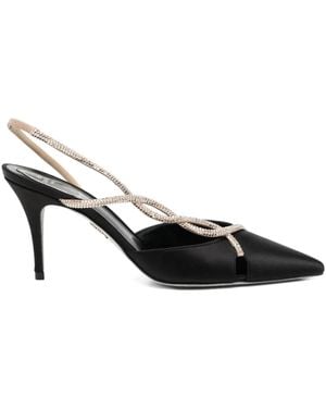 Rene Caovilla 80Mm Braid Pumps - Black