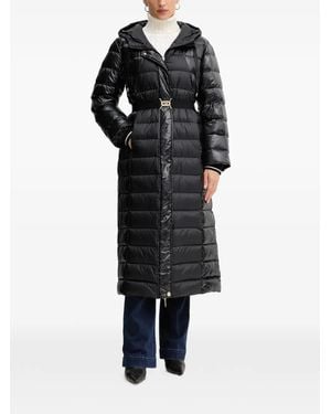 Liu Jo Hooded Quilted Coat - Black