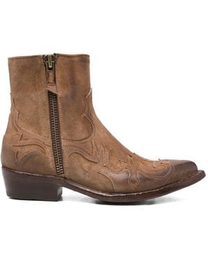 Eraldo Botas Estilo Western Bordadas - Marrón