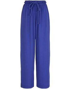 Emporio Armani Drawstring Trousers - Blue
