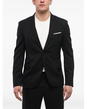 Neil Barrett Single-Breasted Narrow-Fit Blazer - Black
