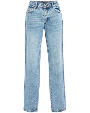retroféte Pantaloni Flora - Blu