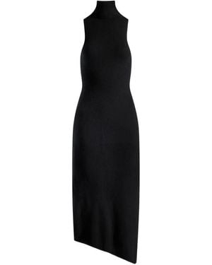 Circus Hotel Turtlemeck Sleeveless Dress - Black