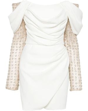 Costarellos Robe Mi-Longue Nandi - Blanc
