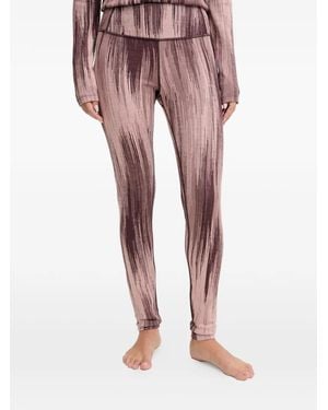 Icebreaker 260 Tech Vertex Pattern Leggings - Pink