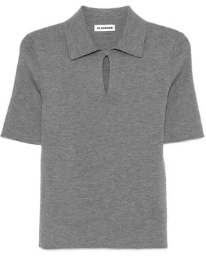 Jil Sander Polo Top - Grey