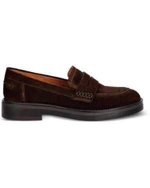JONAK PARIS Mirna Suede Slip-On Loafers - Brown