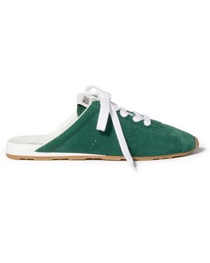 Miu Miu Mules Plume Suede - Green