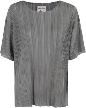 Semicouture Semi-transparentes Oberteil - Grau