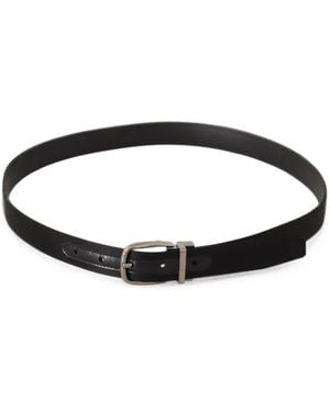 Dolce & Gabbana Logo-Buckle Leather Belt - Black