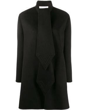 Valentino Garavani インターシャ コート - ブラック