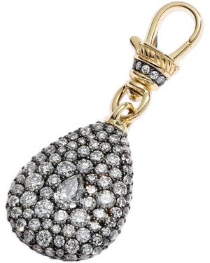 Lucy Delius Jewellery 14K Pear Diamond Pendant Charm - Metallic