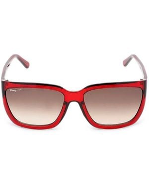 Ferragamo Square-Frame Sunglasses - Pink