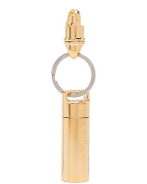 In Gold We Trust Sleutelhanger Met Logo - Wit