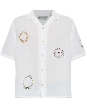 AllSaints Embroidered Shirt - White