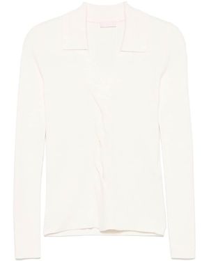 Liu Jo Ribbed Jumper - White