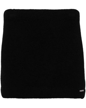 we11done Boucle Knit Mini Skirt - Black