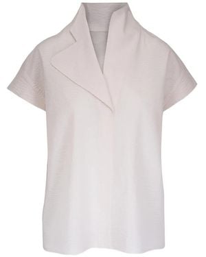 Zero + Maria Cornejo Short-Sleeve Blouse - White